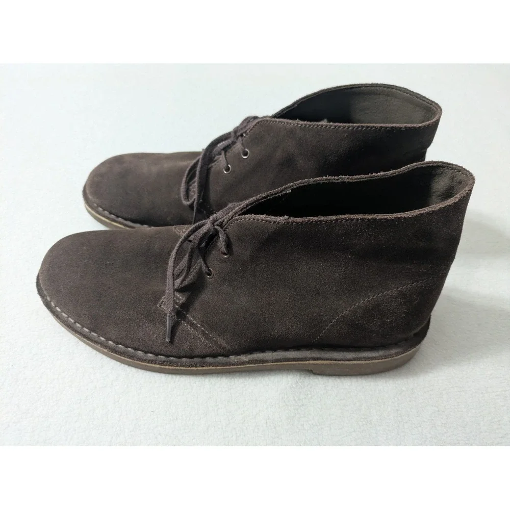 Clarks Originals Desert Boot Men's Brown Suede Chukka Boots Size 10M Ankle Laces